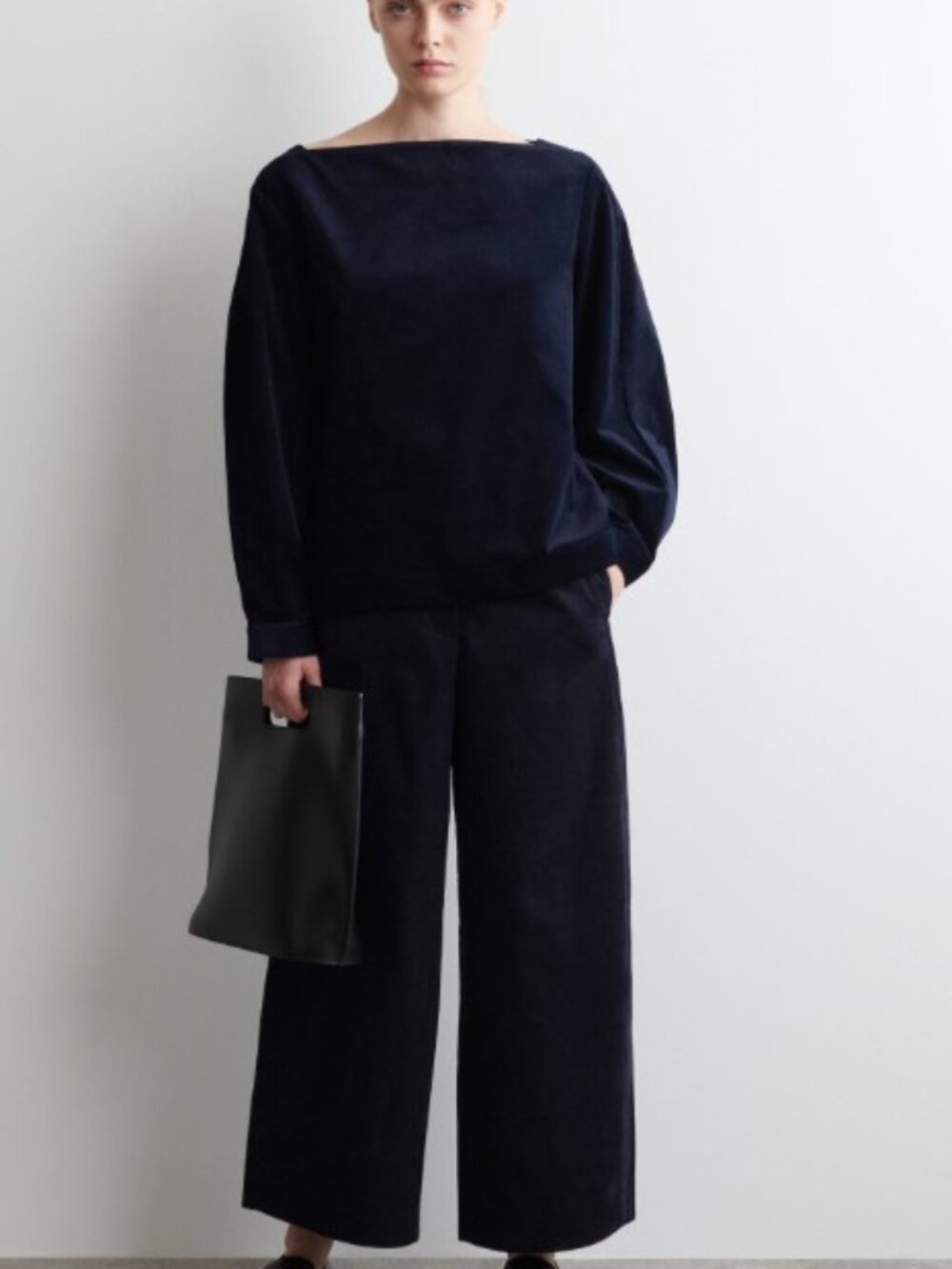 COS Straight-Neck Corduroy Top – NEW | Minimalist Scandinavian Luxury